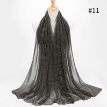 Load image into Gallery viewer, ETOSELL Chiffon Yarn Pearl Crinkle Scarf - Zainab&#39;s Closet
