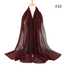 Load image into Gallery viewer, ETOSELL Chiffon Yarn Pearl Crinkle Scarf - Zainab&#39;s Closet