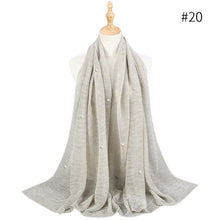 Load image into Gallery viewer, ETOSELL Chiffon Yarn Pearl Crinkle Scarf - Zainab&#39;s Closet