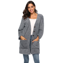 Load image into Gallery viewer, HANDBOY Velvet Fleece Plush Midi Cardigan - Zainab&#39;s Closet