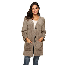 Load image into Gallery viewer, HANDBOY Velvet Fleece Plush Midi Cardigan - Zainab&#39;s Closet