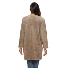 Load image into Gallery viewer, HANDBOY Velvet Fleece Plush Midi Cardigan - Zainab&#39;s Closet