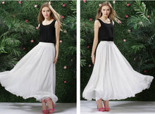 Load image into Gallery viewer, Sherhure Bohemian A-Line Chiffon Skirt - Zainab&#39;s Closet