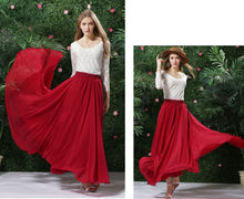 Load image into Gallery viewer, Sherhure Bohemian A-Line Chiffon Skirt - Zainab&#39;s Closet