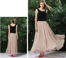 Load image into Gallery viewer, Sherhure Bohemian A-Line Chiffon Skirt - Zainab&#39;s Closet