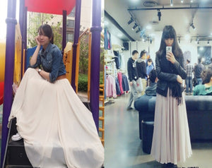 Sherhure Bohemian A-Line Chiffon Skirt - Zainab's Closet