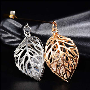 SHUANGR Trendy Crystal Leaf  Brooch - Zainab's Closet