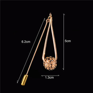 SHUANGR Trendy Crystal Leaf  Brooch - Zainab's Closet