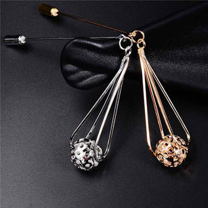 SHUANGR Trendy Crystal Leaf  Brooch - Zainab's Closet