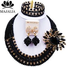 Load image into Gallery viewer, Majalia Nigerian Crystal Beaded Jewelery Set - Zainab&#39;s Closet
