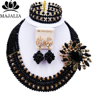 Majalia Nigerian Crystal Beaded Jewelery Set - Zainab's Closet