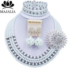 Load image into Gallery viewer, Majalia Nigerian Crystal Beaded Jewelery Set - Zainab&#39;s Closet