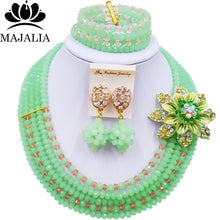 Load image into Gallery viewer, Majalia Nigerian Crystal Beaded Jewelery Set - Zainab&#39;s Closet