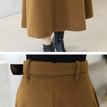 Load image into Gallery viewer, DFRCAEG Ankle Length Maxi Wool Skirt w/ Belt - Zainab&#39;s Closet