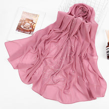 Load image into Gallery viewer, Bubble Pearl Chiffon Headscarf - Zainab&#39;s Closet