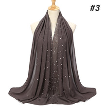 Load image into Gallery viewer, Bubble Pearl Chiffon Headscarf - Zainab&#39;s Closet