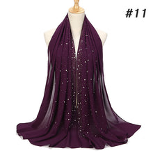 Load image into Gallery viewer, Bubble Pearl Chiffon Headscarf - Zainab&#39;s Closet