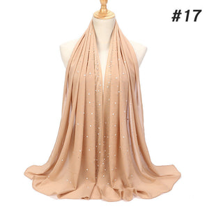 Bubble Pearl Chiffon Headscarf - Zainab's Closet