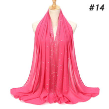 Load image into Gallery viewer, Bubble Pearl Chiffon Headscarf - Zainab&#39;s Closet