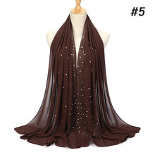 Load image into Gallery viewer, Bubble Pearl Chiffon Headscarf - Zainab&#39;s Closet