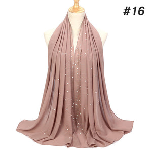 Bubble Pearl Chiffon Headscarf - Zainab's Closet