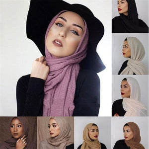 LOVOSME Woven Crinkle Scarves - Zainab's Closet