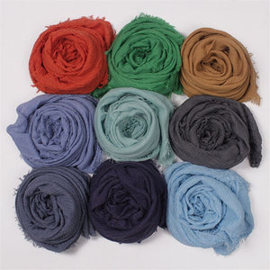 LOVOSME Woven Crinkle Scarves - Zainab's Closet