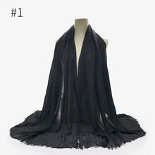 Load image into Gallery viewer, LOVOSME Woven Crinkle Scarves - Zainab&#39;s Closet