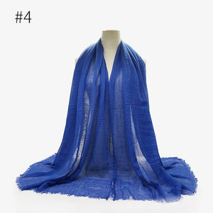 LOVOSME Woven Crinkle Scarves - Zainab's Closet