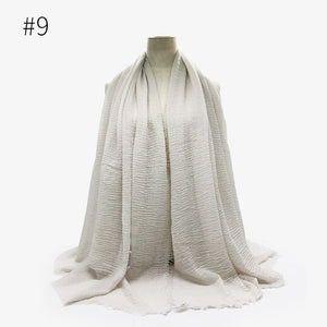 LOVOSME Woven Crinkle Scarves - Zainab's Closet
