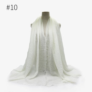 LOVOSME Woven Crinkle Scarves - Zainab's Closet