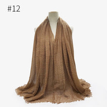 Load image into Gallery viewer, LOVOSME Woven Crinkle Scarves - Zainab&#39;s Closet