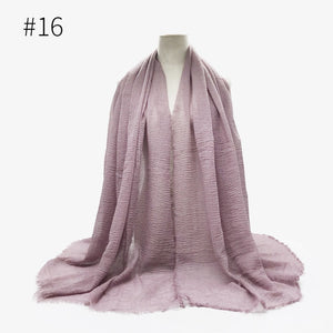 LOVOSME Woven Crinkle Scarves - Zainab's Closet