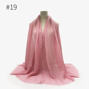 LOVOSME Woven Crinkle Scarves - Zainab's Closet