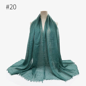 LOVOSME Woven Crinkle Scarves - Zainab's Closet