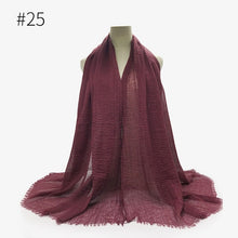 Load image into Gallery viewer, LOVOSME Woven Crinkle Scarves - Zainab&#39;s Closet