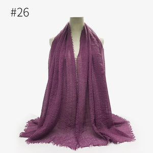 LOVOSME Woven Crinkle Scarves - Zainab's Closet