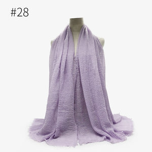 LOVOSME Woven Crinkle Scarves - Zainab's Closet