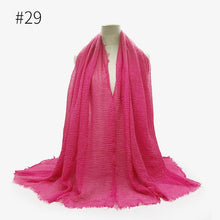Load image into Gallery viewer, LOVOSME Woven Crinkle Scarves - Zainab&#39;s Closet