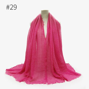 LOVOSME Woven Crinkle Scarves - Zainab's Closet