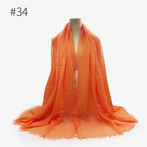 LOVOSME Woven Crinkle Scarves - Zainab's Closet