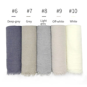 LOVOSME Woven Crinkle Scarves - Zainab's Closet