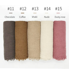 Load image into Gallery viewer, LOVOSME Woven Crinkle Scarves - Zainab&#39;s Closet