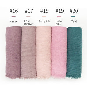 LOVOSME Woven Crinkle Scarves - Zainab's Closet