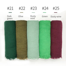 Load image into Gallery viewer, LOVOSME Woven Crinkle Scarves - Zainab&#39;s Closet