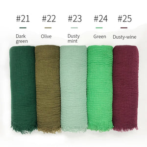 LOVOSME Woven Crinkle Scarves - Zainab's Closet