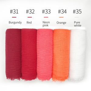 LOVOSME Woven Crinkle Scarves - Zainab's Closet