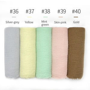 LOVOSME Woven Crinkle Scarves - Zainab's Closet