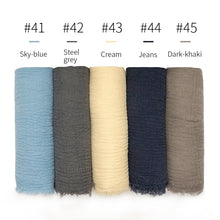 Load image into Gallery viewer, LOVOSME Woven Crinkle Scarves - Zainab&#39;s Closet