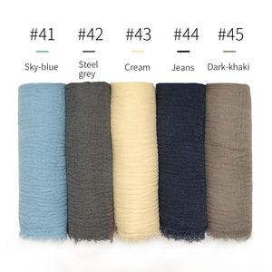 LOVOSME Woven Crinkle Scarves - Zainab's Closet